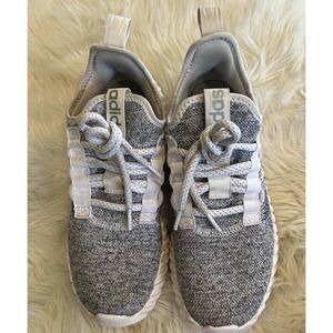 Adidas Womens Kaptir Flow ID6640 Gray Size 8 Running Shoes Sneakers Black Stitch